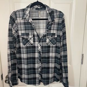 Plaid button shirt